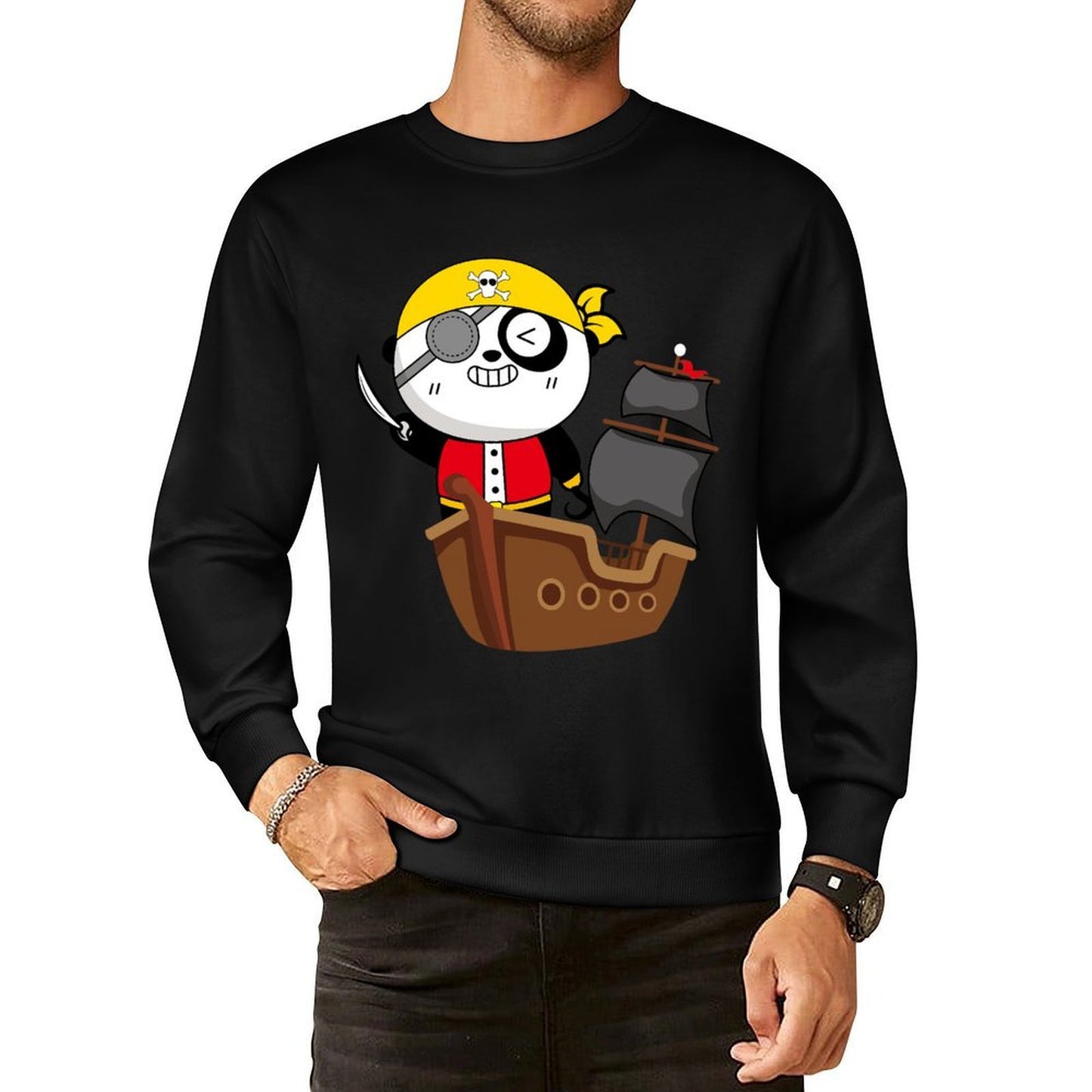 IPBR 250g Crew Neck Long Sleeve Sweatshirt Front GraphicCrew Neck Long Sleeve Sweatshirt4000769