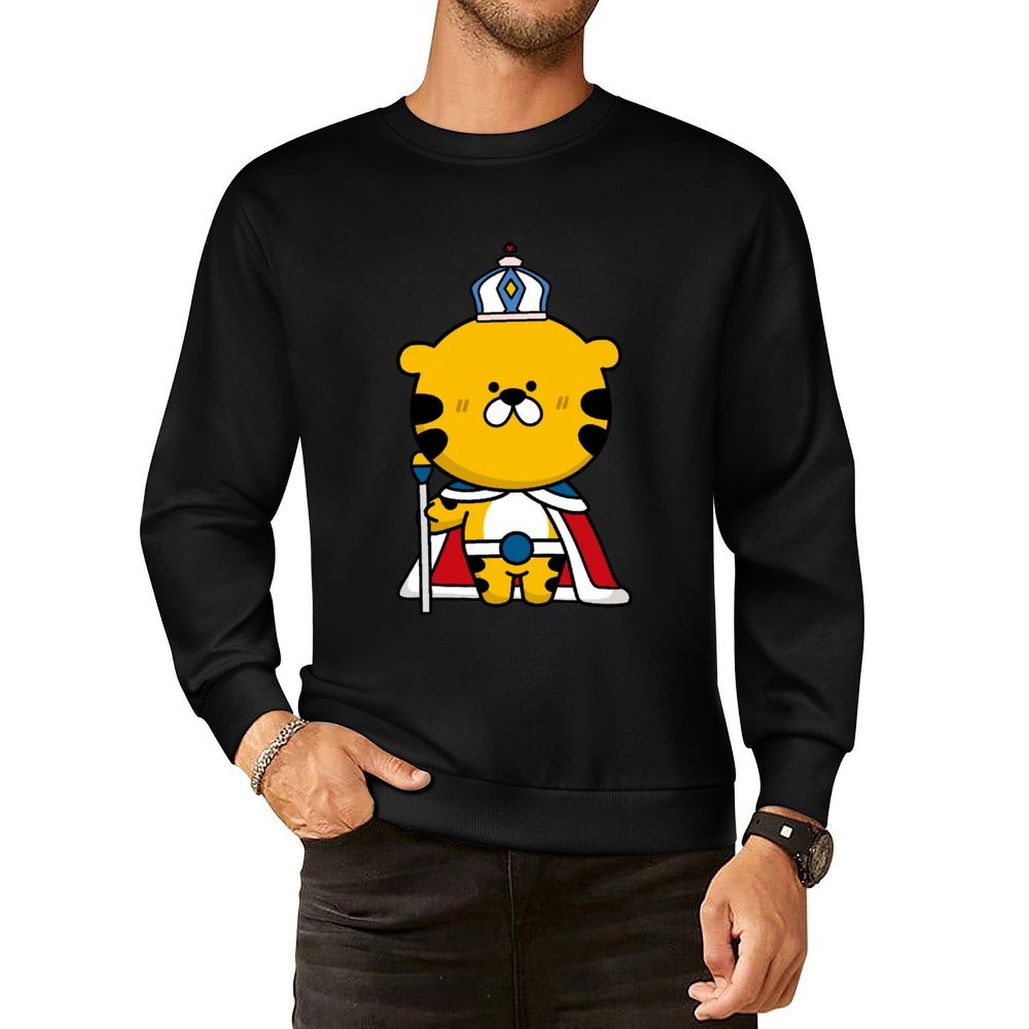 IPBR 250g Crew Neck Long Sleeve Sweatshirt Front GraphicCrew Neck Long Sleeve Sweatshirt4000005