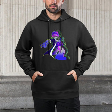 IPIB 250g Hooded Pocket Sweatshirt Front GraphicMen's Hooded  Sweatshirt6000009-3