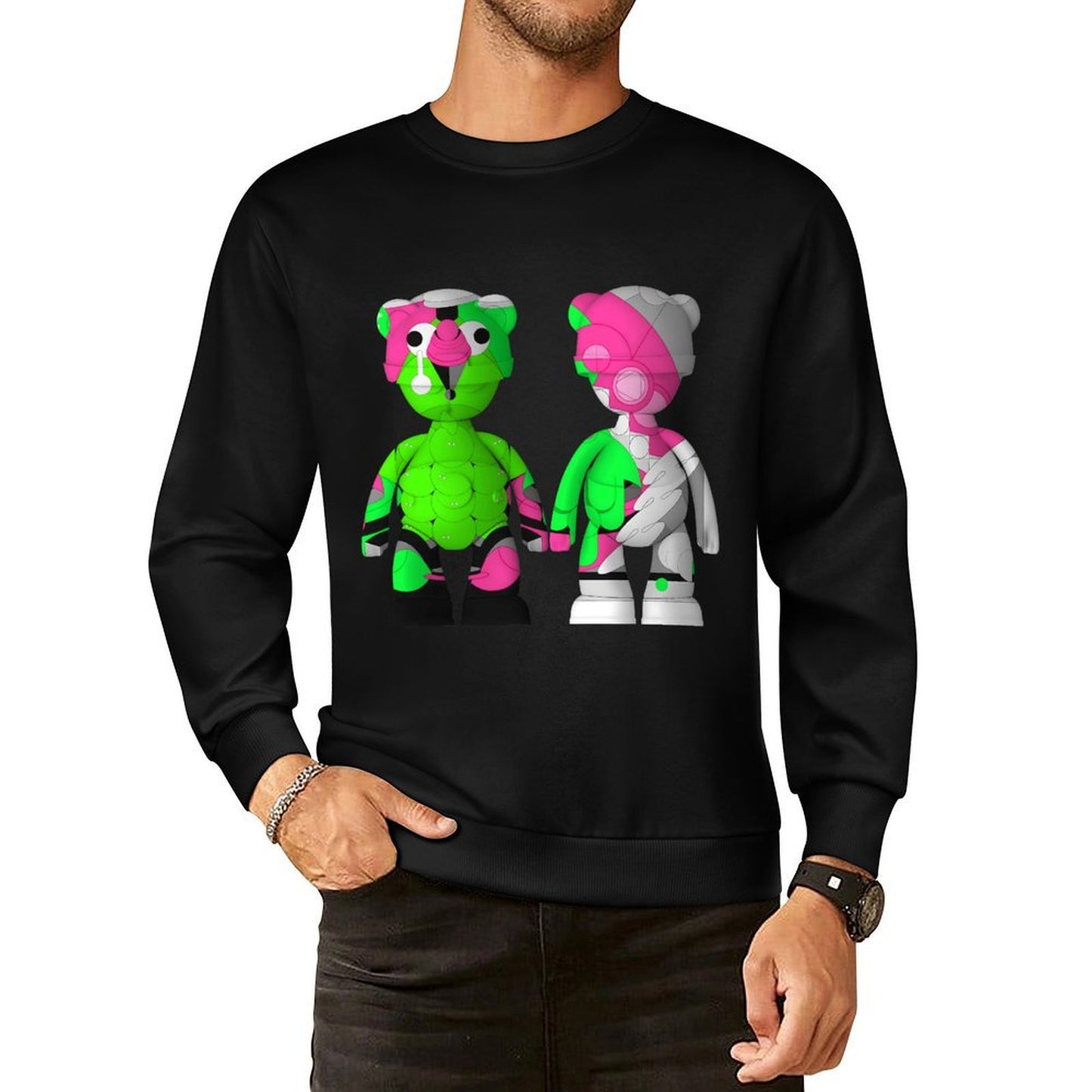 IPIB 250g Crew Neck Long Sleeve Sweatshirt Front GraphicCrew Neck Long Sleeve Sweatshirt6000144-1