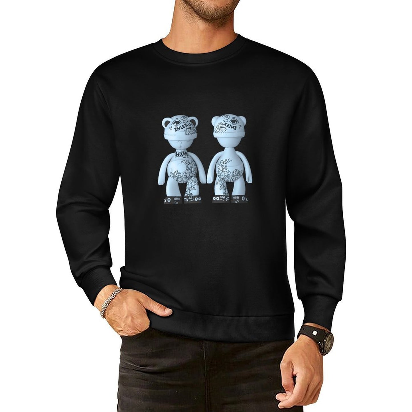 IPIB 250g Crew Neck Long Sleeve Sweatshirt Front GraphicCrew Neck Long Sleeve Sweatshirt6000082-2