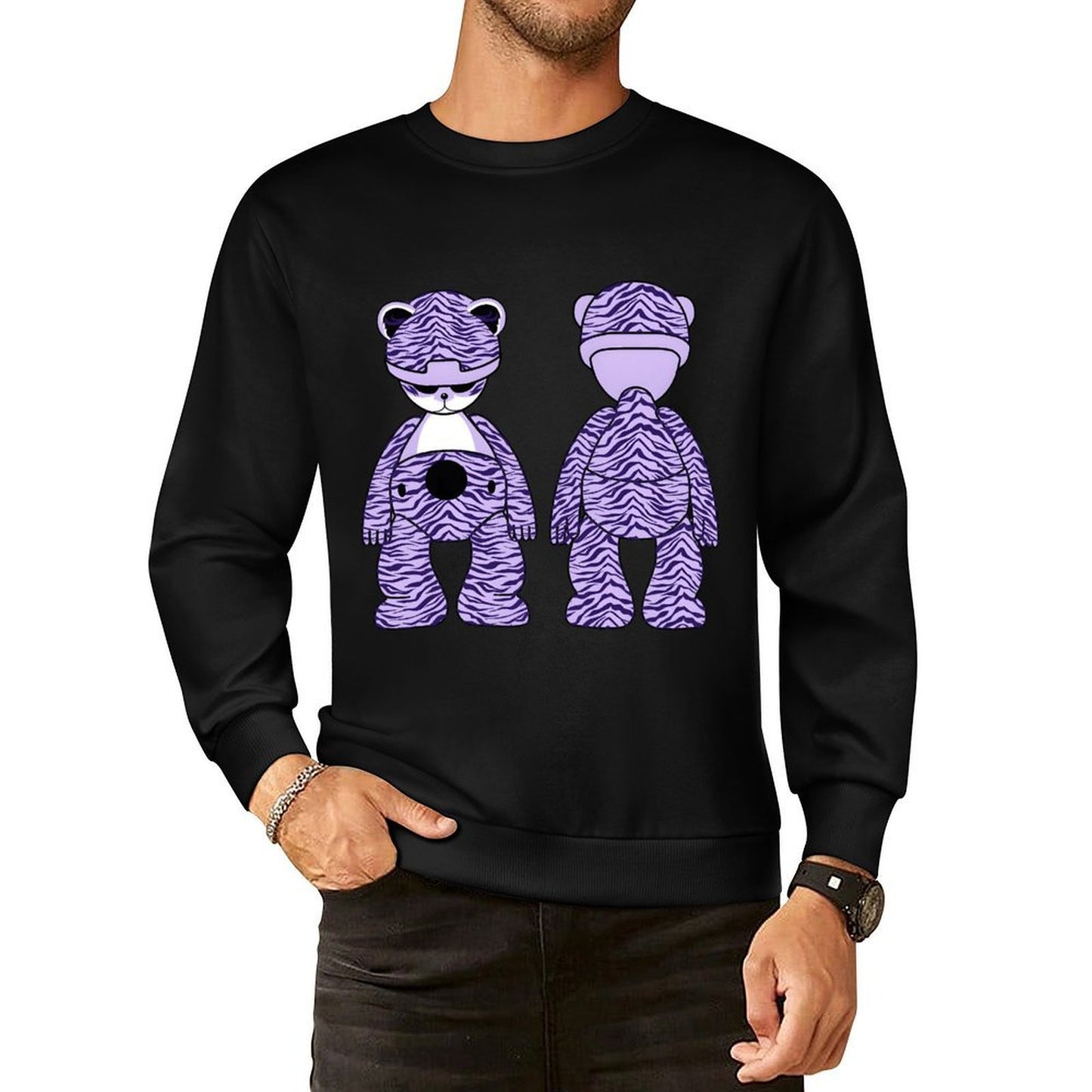 IPIB 250g Crew Neck Long Sleeve Sweatshirt Front GraphicCrew Neck Long Sleeve Sweatshirt6000099-3
