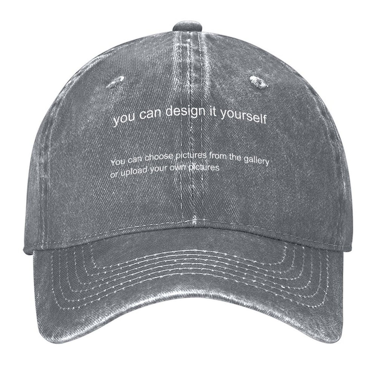 Washed Denim Hat Support personalized design
