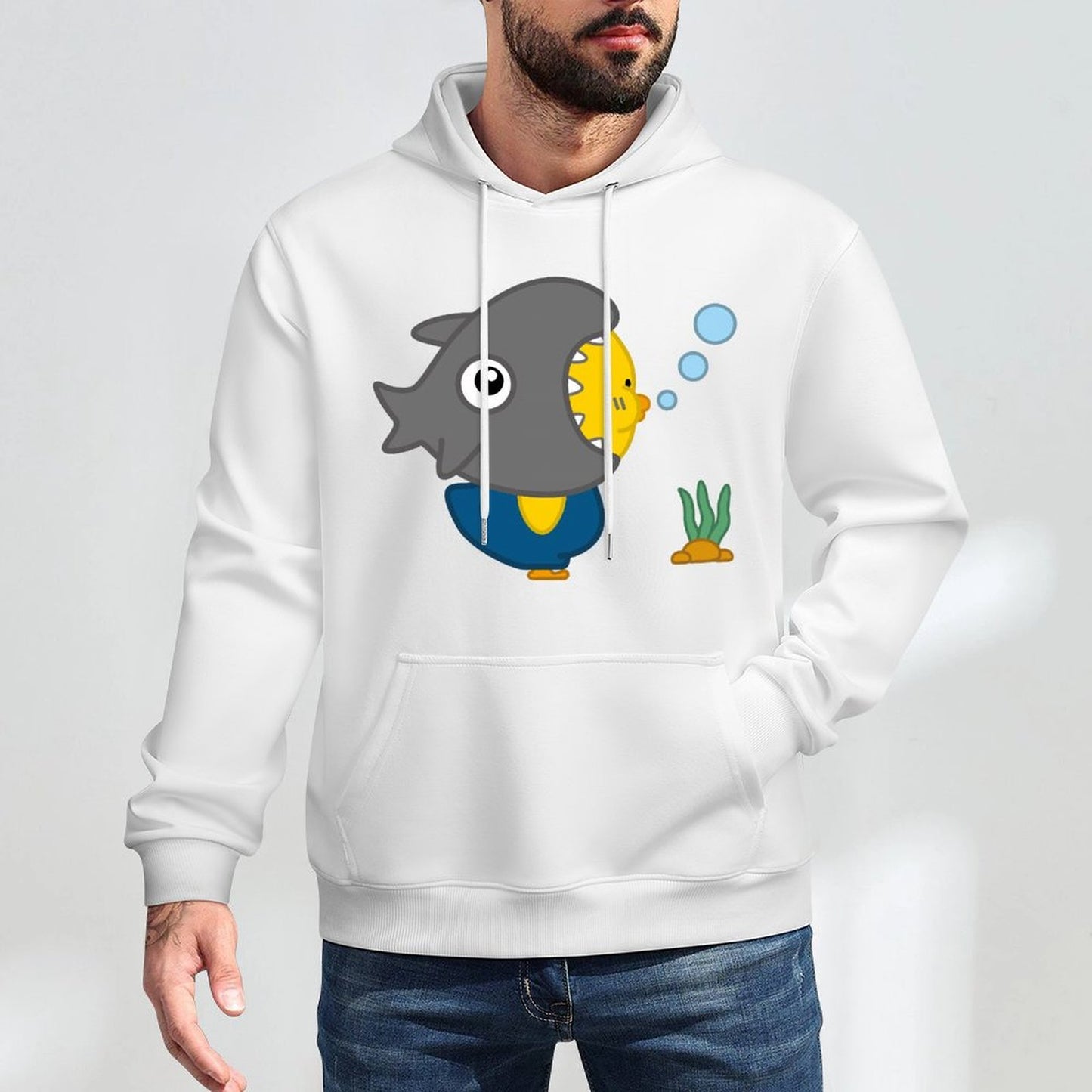 Front Graphic HoodiesCrisp Print Slim Fit