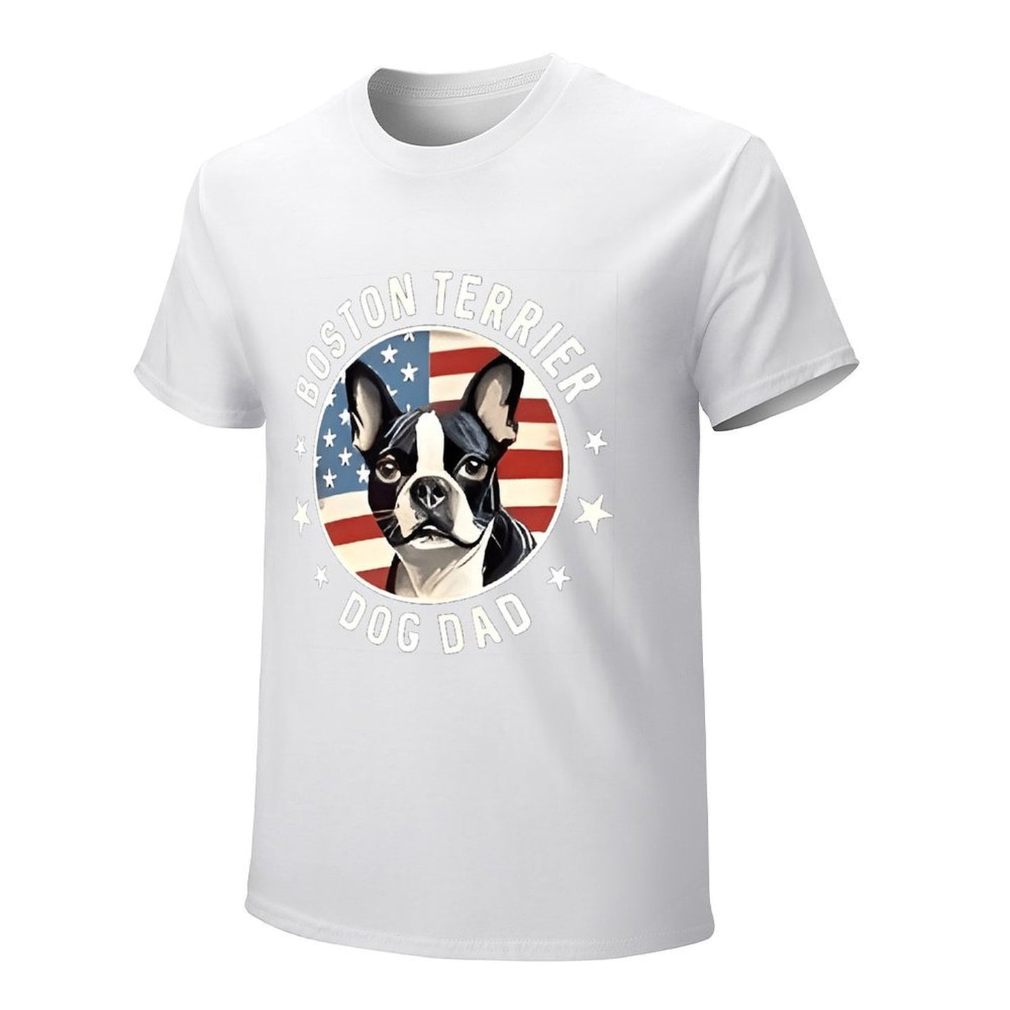 Inkmay Casual Cotton T-shirt Bold Dog Face With Text Design Unisex T-shirtBold CleanCut T-Shirt