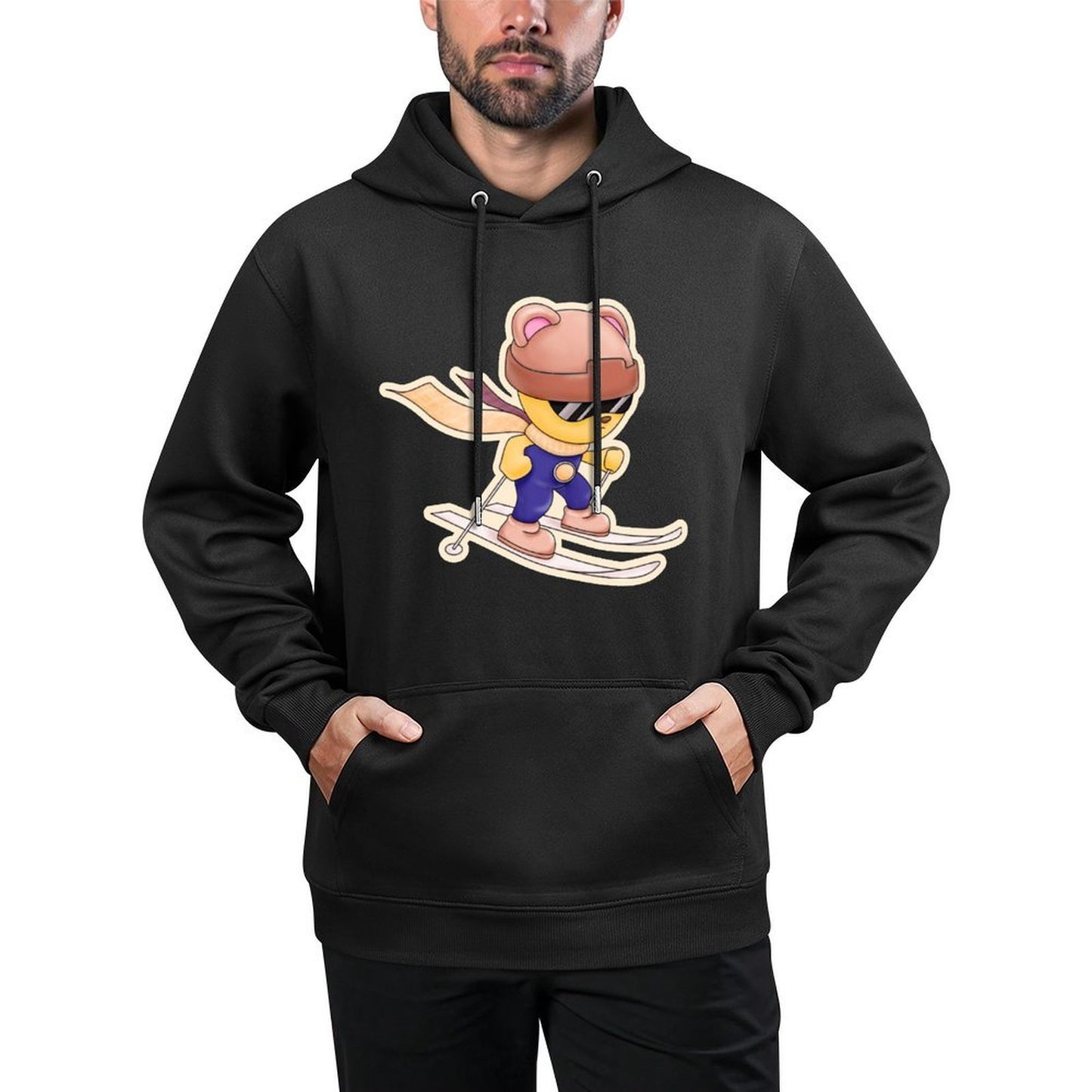 IPIB 250g Hooded Pocket Sweatshirt Front GraphicMen's Hooded  Sweatshirt6000049-1