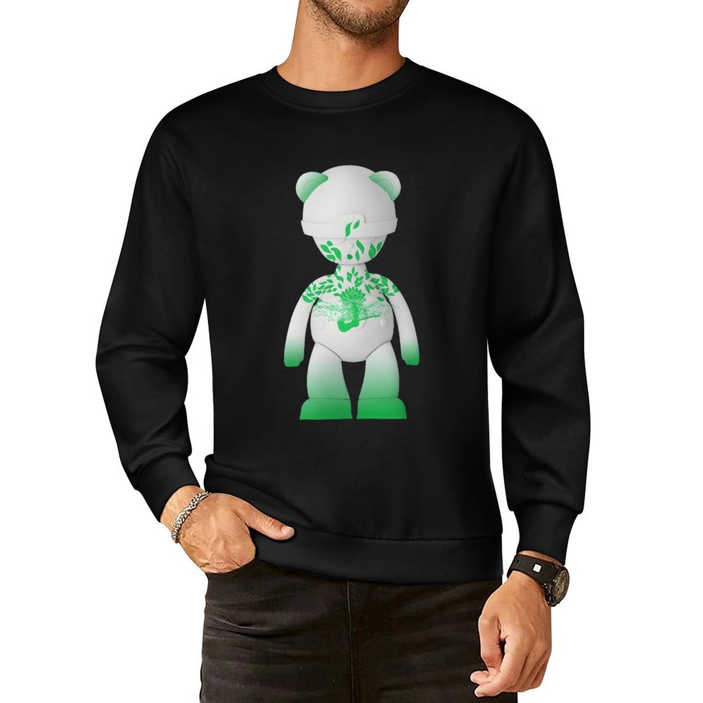 IPIB 250g Crew Neck Long Sleeve Sweatshirt Front GraphicCrew Neck Long Sleeve Sweatshirt6000143-1
