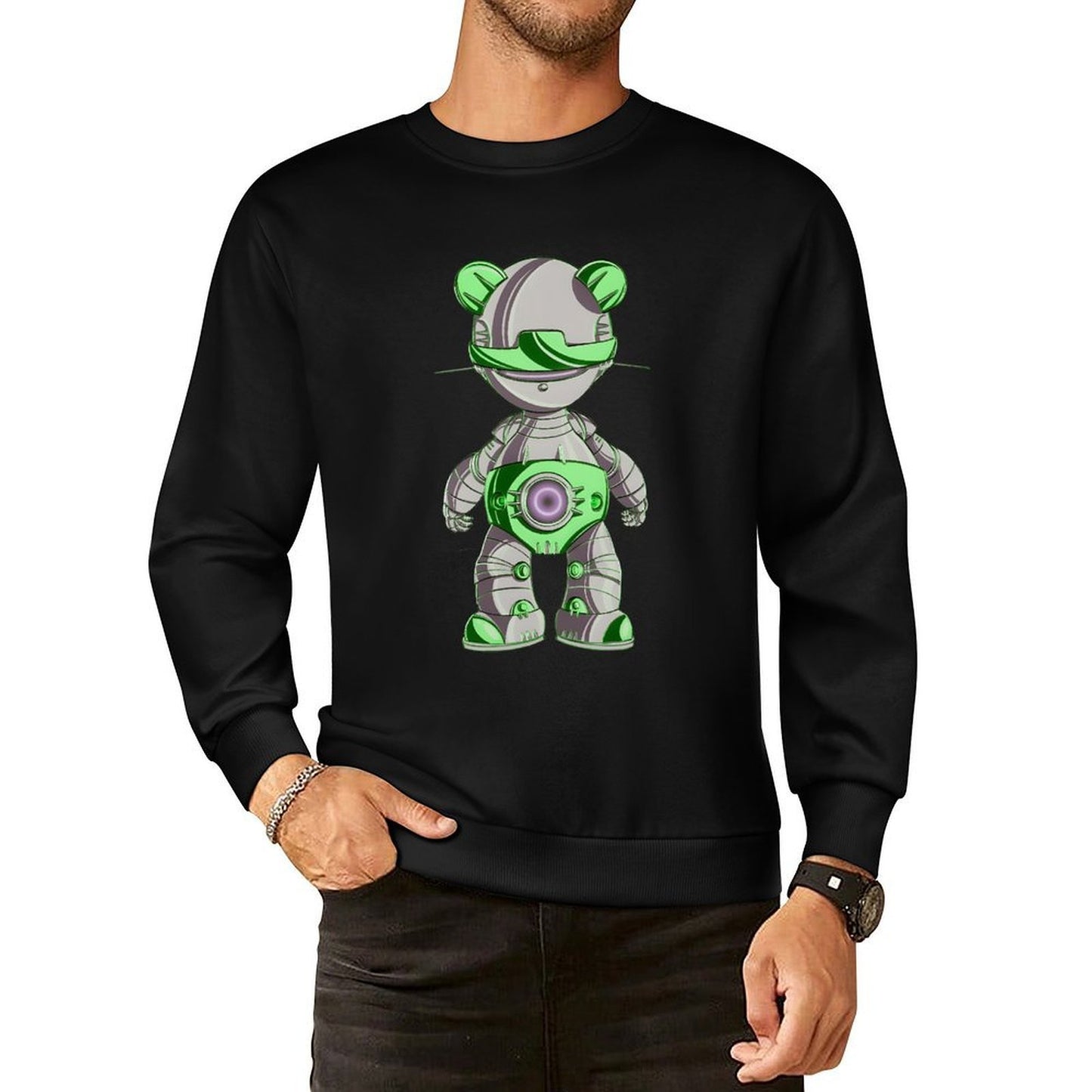 IPIB 250g Crew Neck Long Sleeve Sweatshirt Front GraphicCrew Neck Long Sleeve Sweatshirt6000062-5