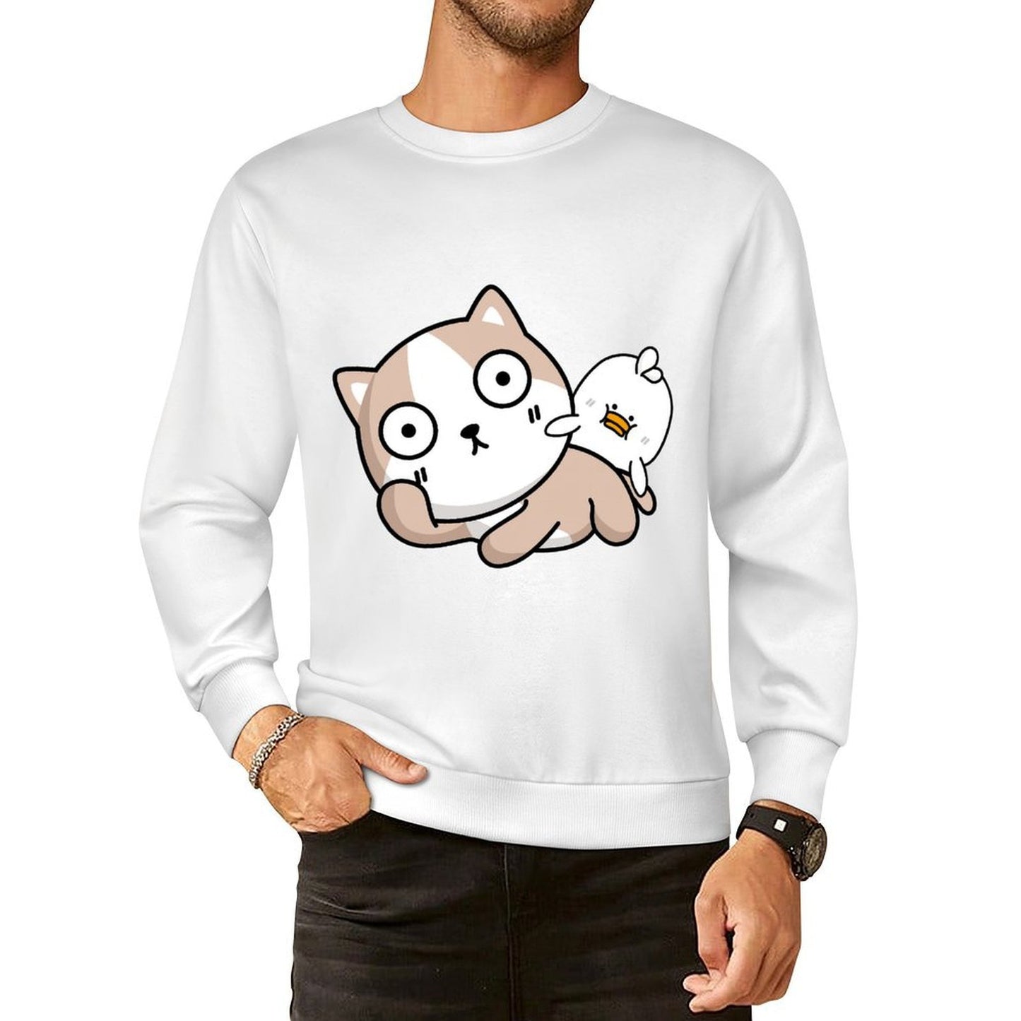 Front Patterned Long Sleeve TopSoftLine Premium