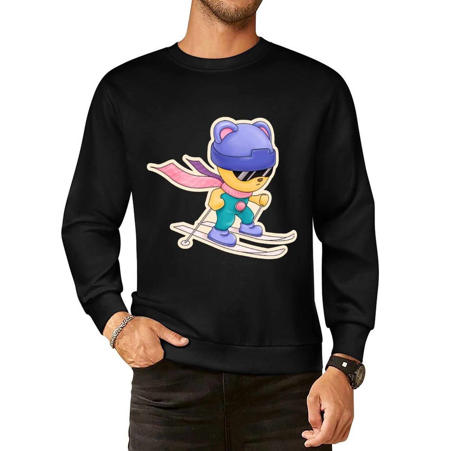 IPIB 250g Crew Neck Long Sleeve Sweatshirt Front GraphicCrew Neck Long Sleeve Sweatshirt6000049-5