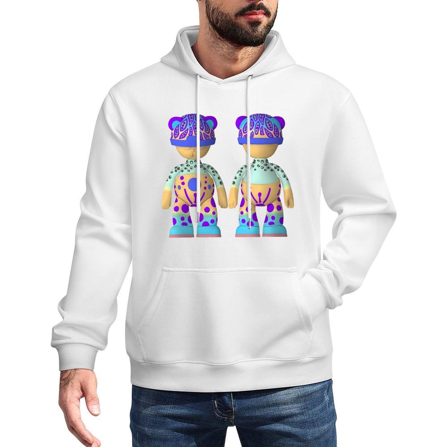 IPIB 250g Hooded Pocket Sweatshirt Front GraphicMen's Hooded  Sweatshirt6000079-4
