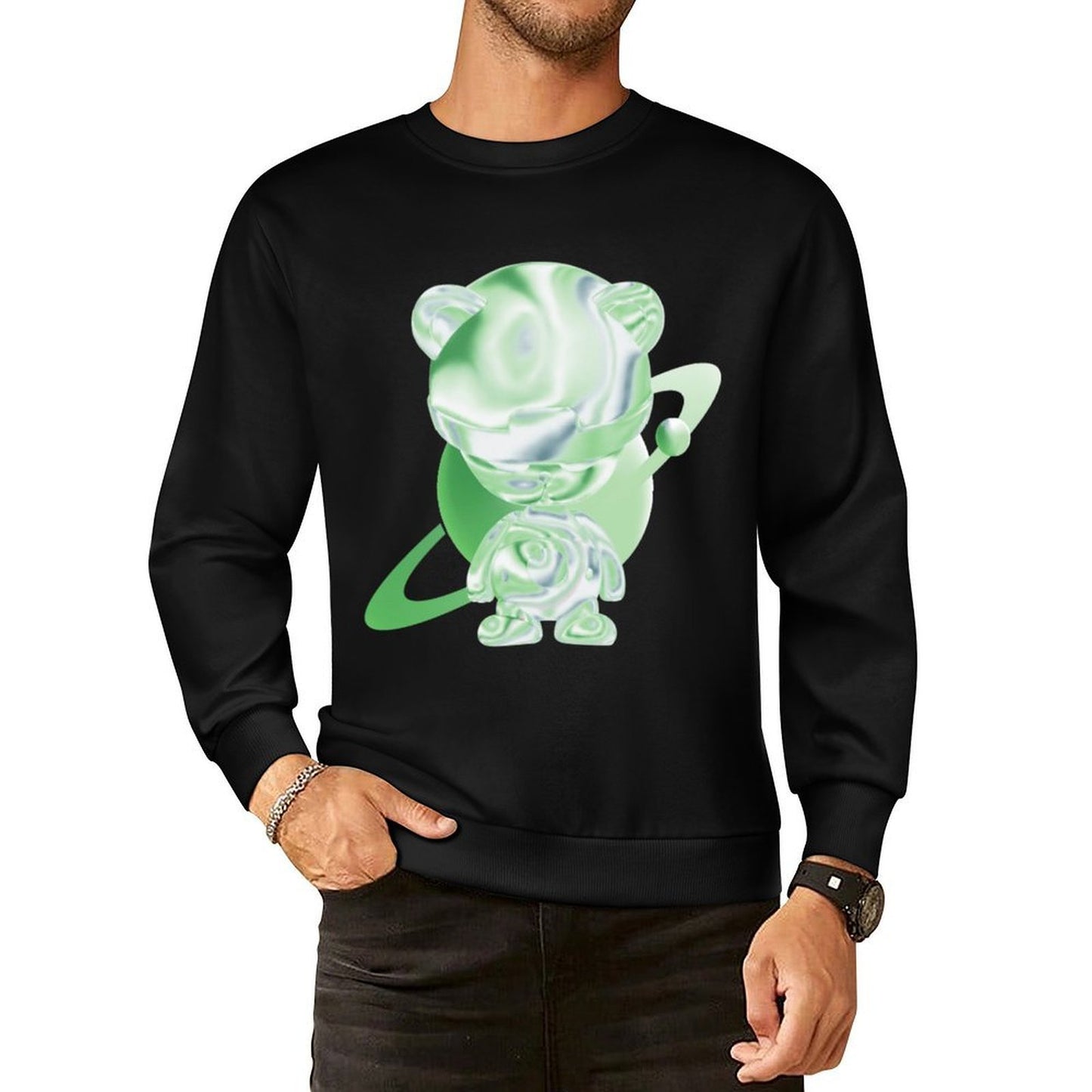 IPIB 250g Crew Neck Long Sleeve Sweatshirt Front GraphicCrew Neck Long Sleeve Sweatshirt6000025-2