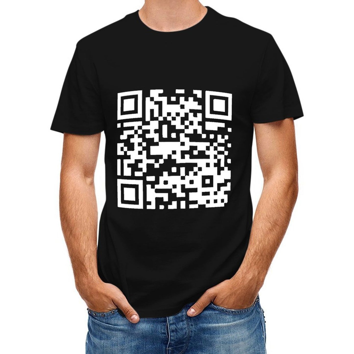 Inkmay Casual Cotton T-shirt Abstract Geometric Design With Light Colors Unisex T-shirtEco-Conscious ComfortLine T-Shirt