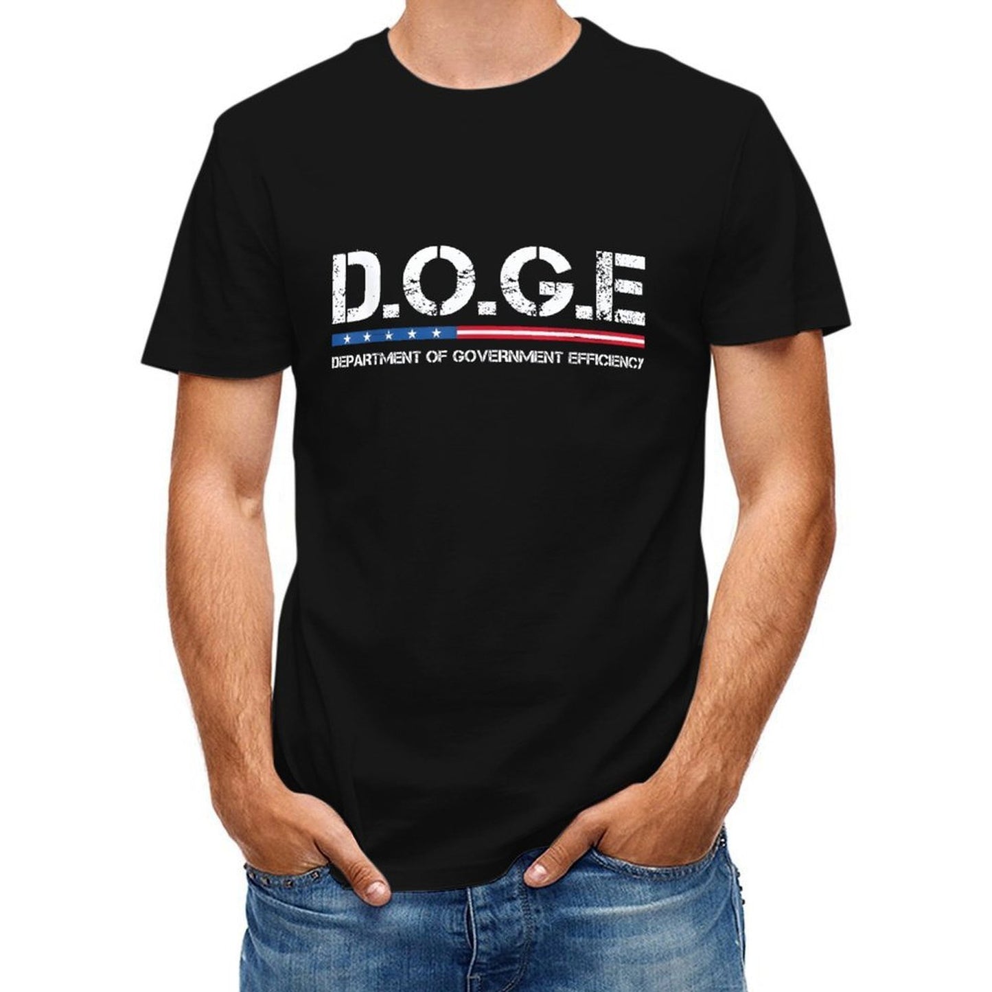 Inkmay Casual Cotton T-shirt Department Of Government Efficiency Logo Design Unisex T-shirtNeutral Series T-Shirt