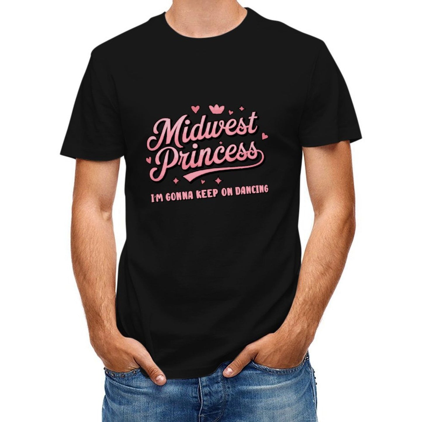 Inkmay Casual Cotton T-shirt Midwest Princess Im Gonna Keep On Dancing Unisex T-shirtSeries Signature T-Shirt