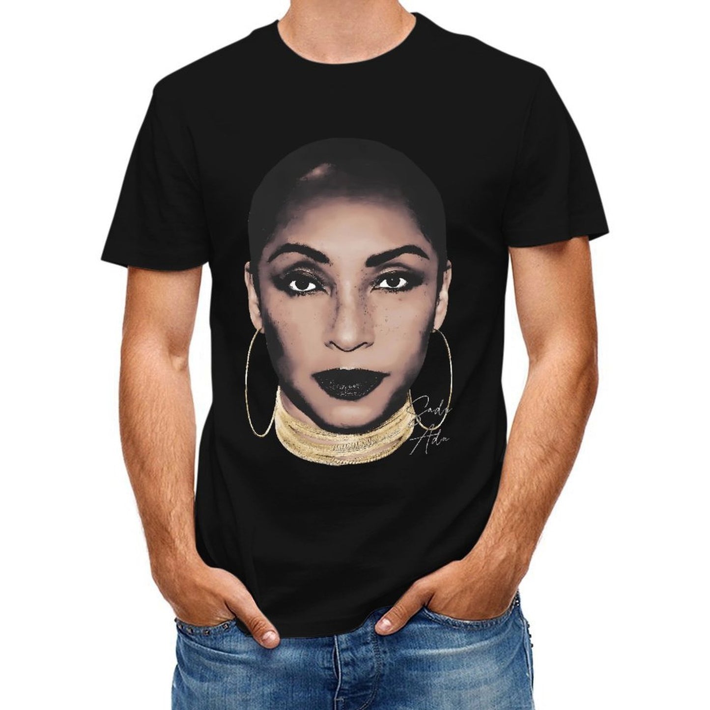 Inkmay Casual Cotton T-shirt Stylish Woman With Bold Makeup Design Unisex T-shirtSoftFeel LooseFit T-Shirt