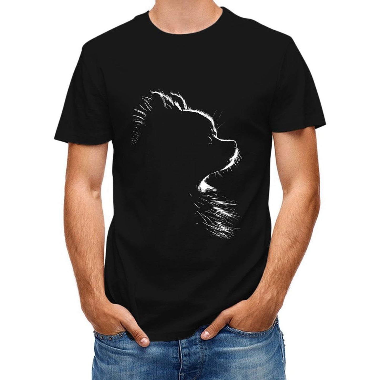 Inkmay Casual Cotton T-shirt Unisex T-shirtHeavyweight AllSeason T-Shirt
