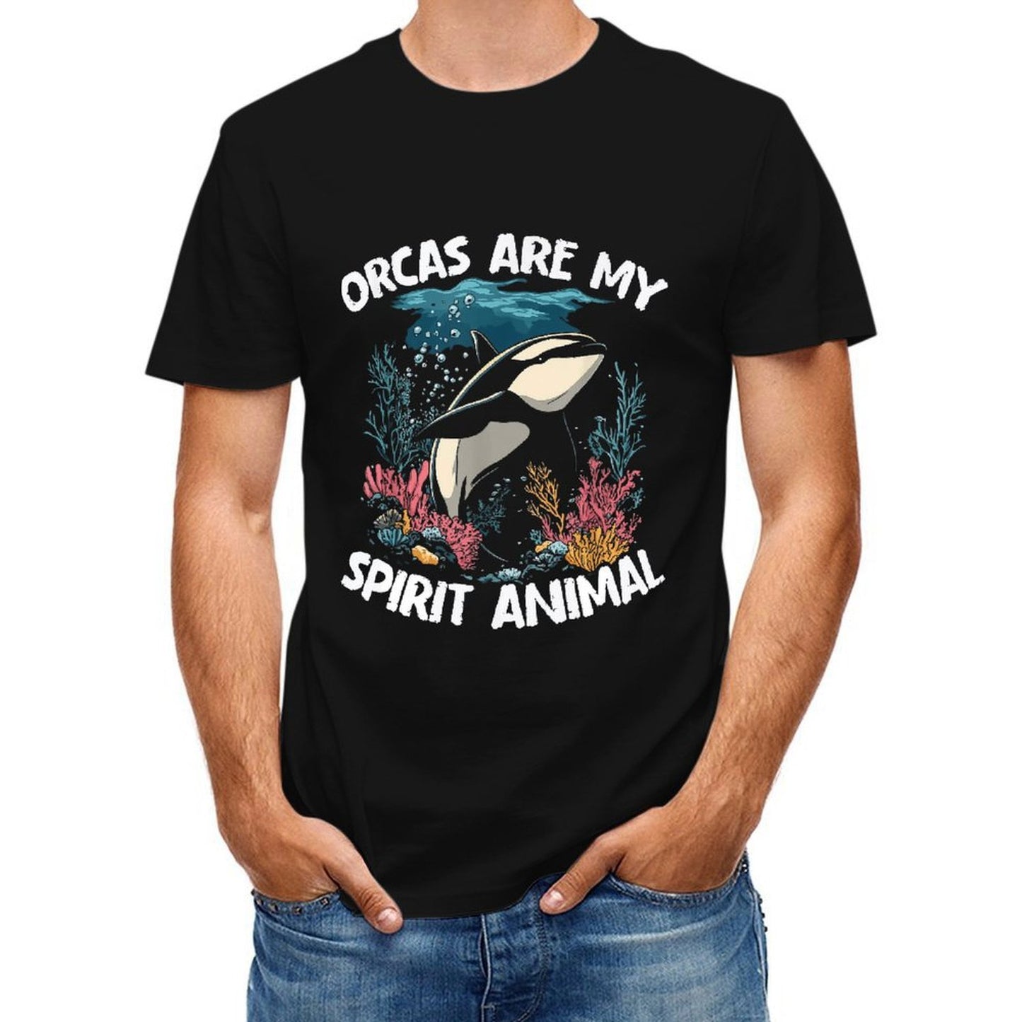 inkmay-casual-cotton-t-shirt-orcas-are-my-spirit-animal-art-unisex-t-shirt