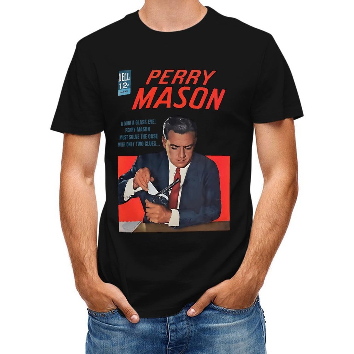 Inkmay Casual Cotton T-shirt Perry Mason Comic Book Cover Art Unisex T-shirtYearRound Retro T-Shirt