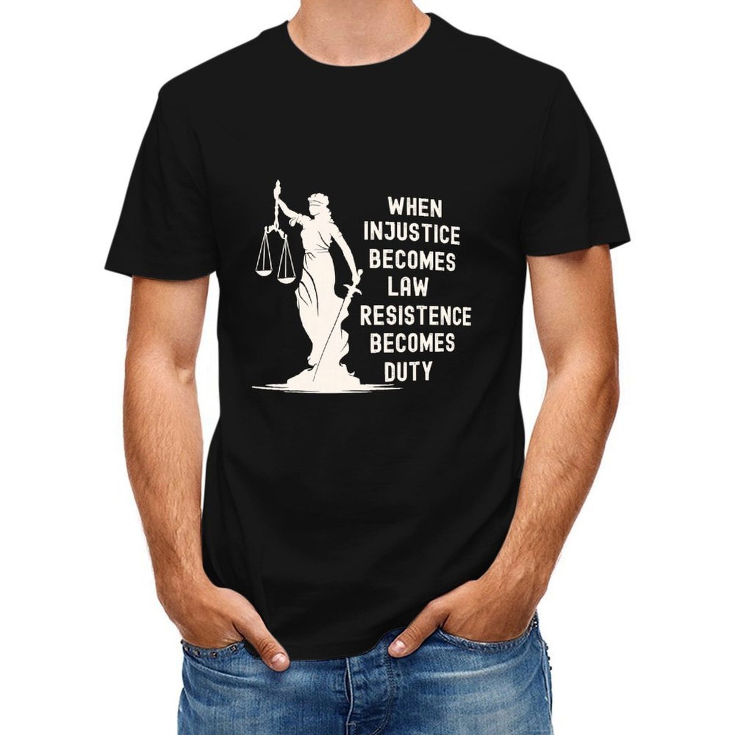 Inkmay Casual Cotton T-shirt Unisex T-shirtRelaxed Fit Durable T-Shirt