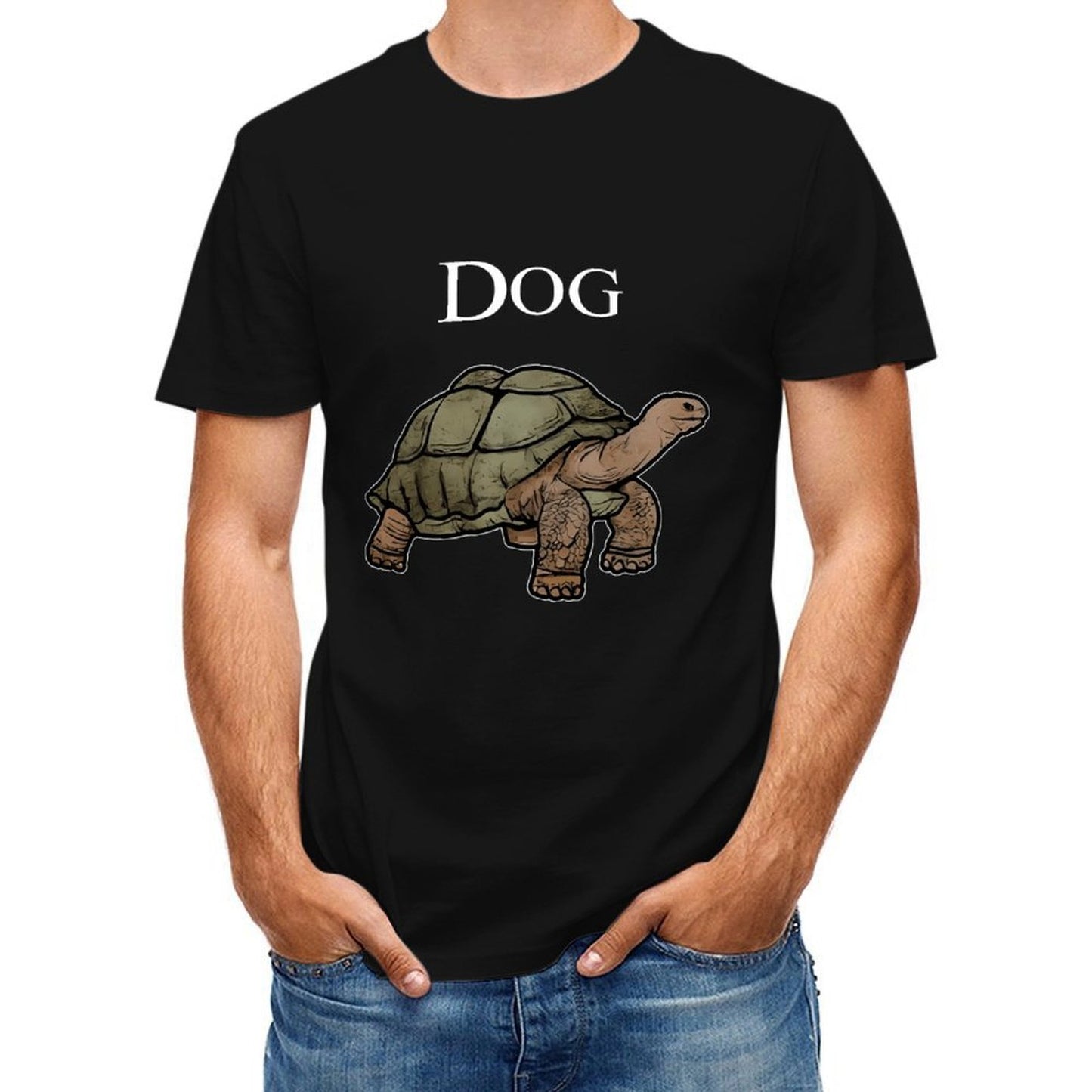 Inkmay Casual Cotton T-shirt Turtle Pattern Prints On White Background Unisex T-shirtPerformance EverydayComfort T-Shirt