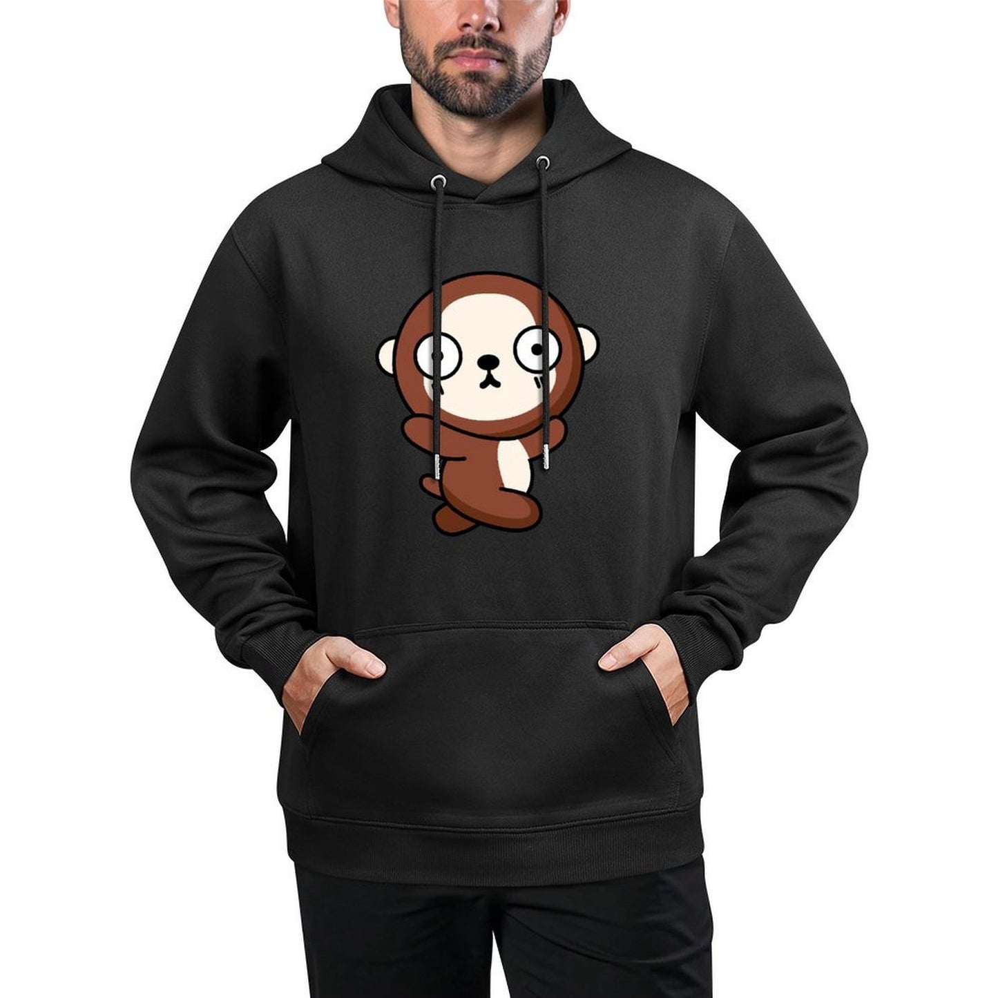 Casual Oversized Front Graphic Hoodies