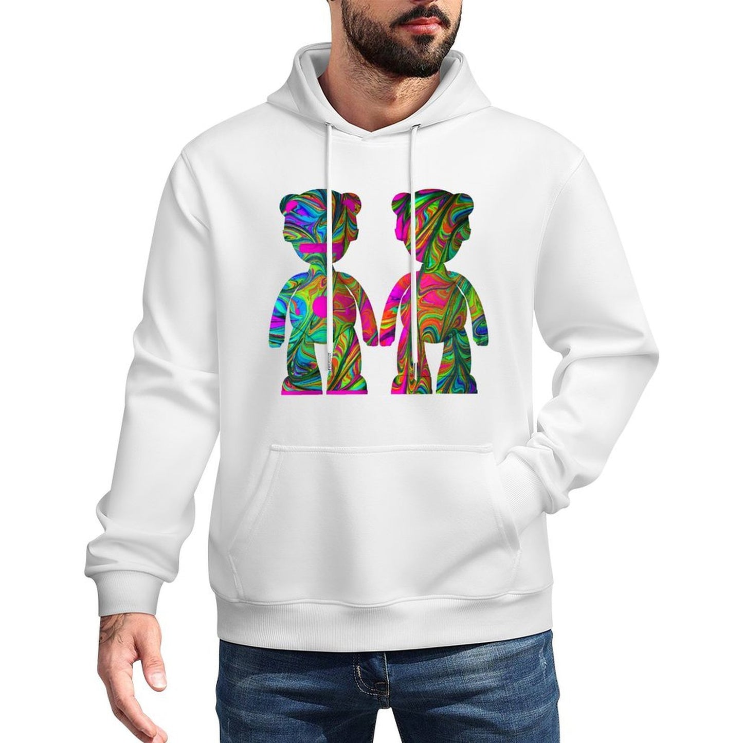 IPIB 250g Hooded Pocket Sweatshirt Front GraphicMen's Hooded  Sweatshirt6000088-2