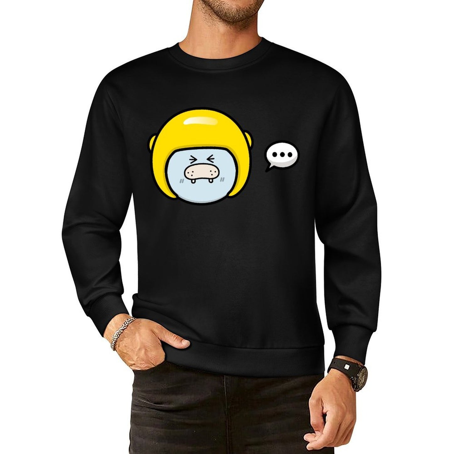 Front Patterned Long Sleeve TopDailyFit Vibrant Colors