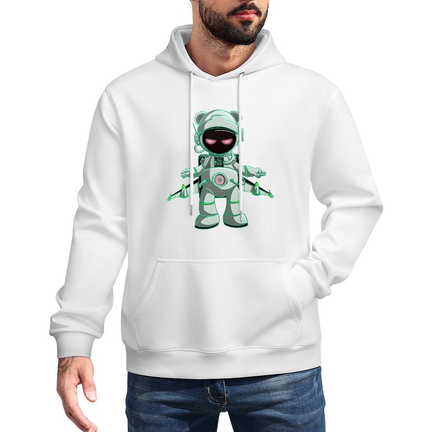 IPIB 250g Hooded Pocket Sweatshirt Front GraphicMen's Hooded  Sweatshirt6000064-4