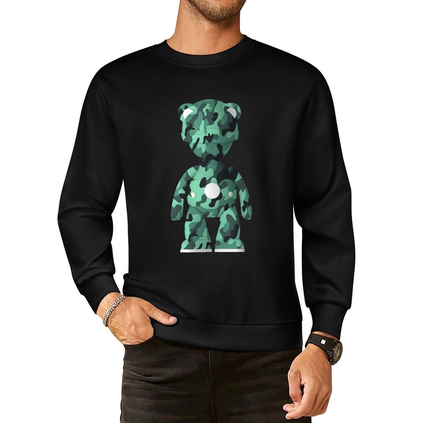 IPIB 250g Crew Neck Long Sleeve Sweatshirt Front GraphicCrew Neck Long Sleeve Sweatshirt6000127-4