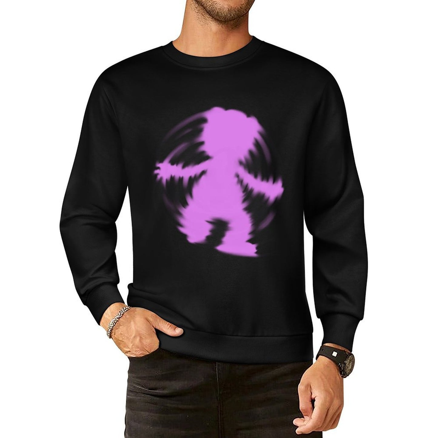 IPIB 250g Crew Neck Long Sleeve Sweatshirt Front GraphicCrew Neck Long Sleeve Sweatshirt6000005-2