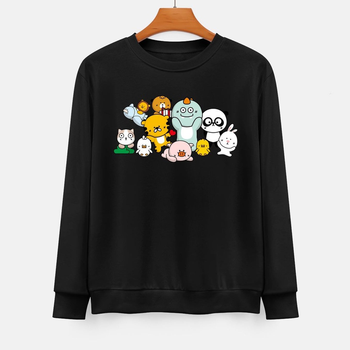 Front Patterned Long Sleeve TopBold Soft