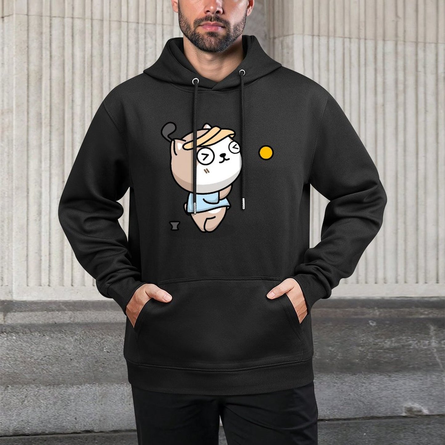 IPBR 250g Hooded Pocket Sweatshirt Front GraphicMen's Hooded  Sweatshirt4000115