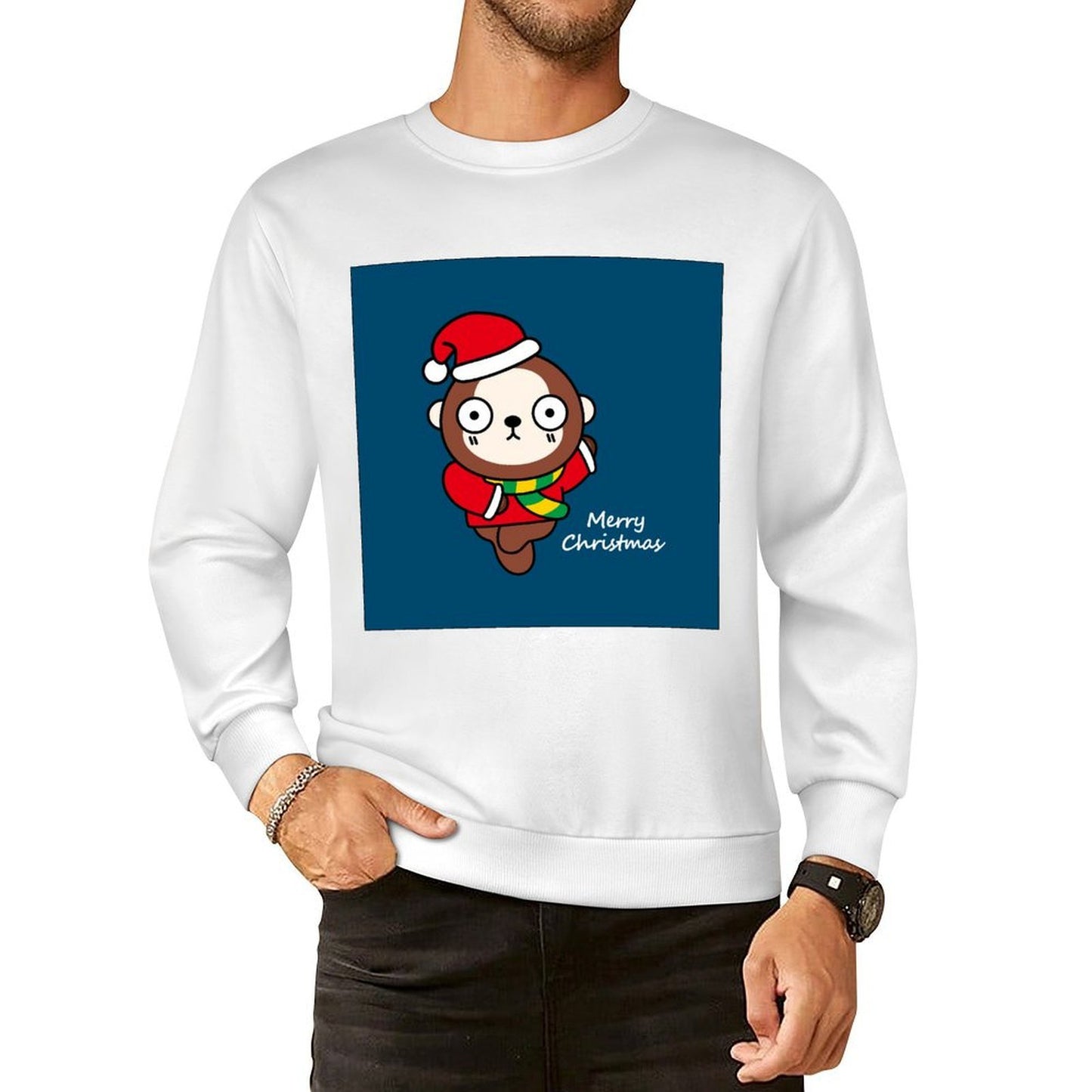 Front Patterned Long Sleeve TopVintage Printed