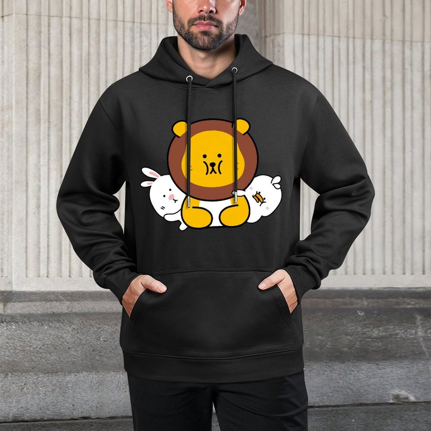 Front Graphic HoodiesCrew Neck ComfortFit