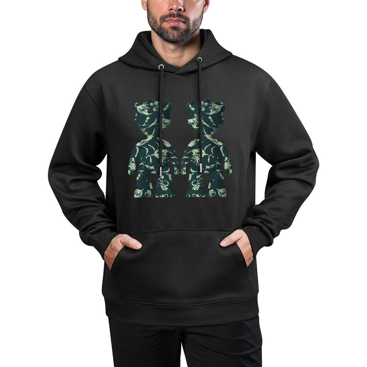 IPIB 250g Hooded Pocket Sweatshirt Front GraphicMen's Hooded  Sweatshirt6000083-3