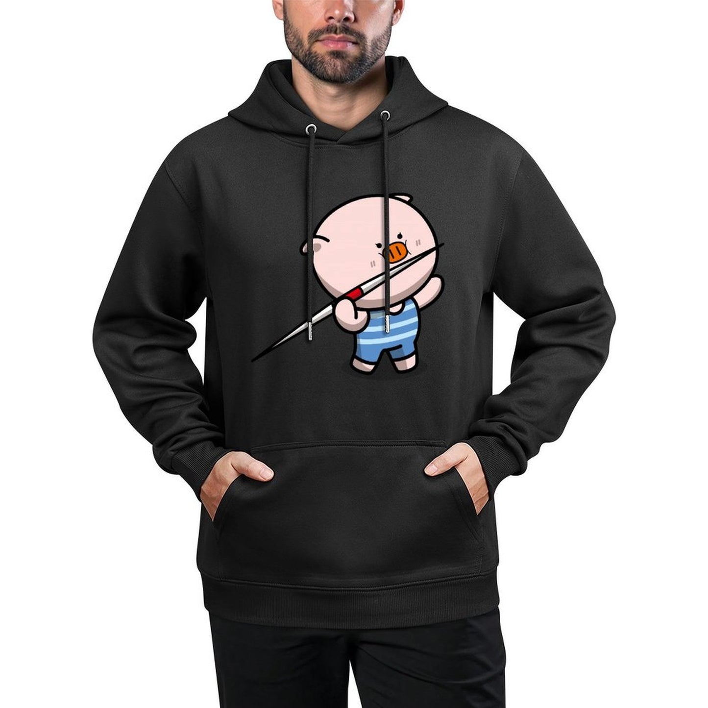 IPBR 250g Hooded Pocket Sweatshirt Front GraphicMen's Hooded  Sweatshirt4000280
