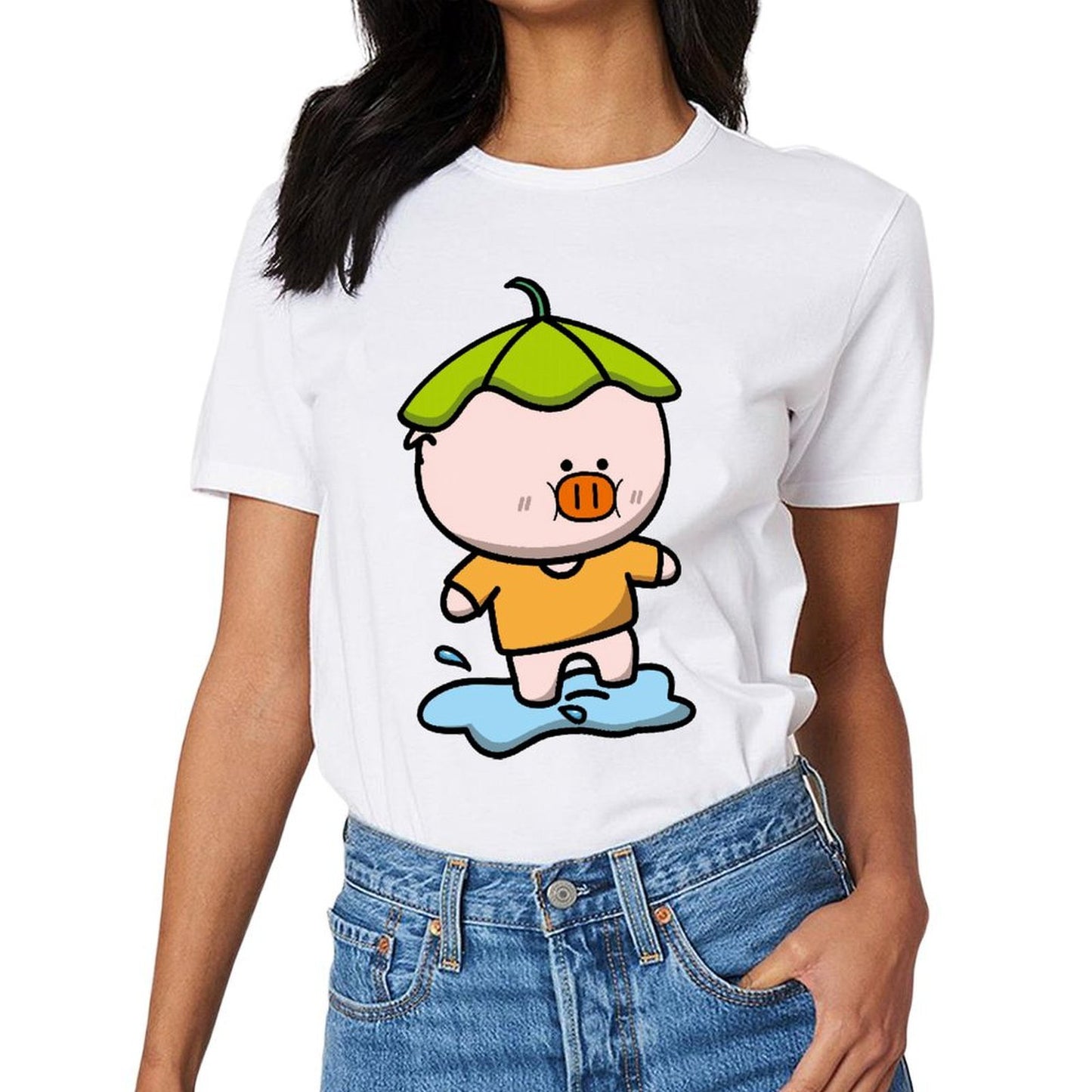 Relaxed Fit Promotional Front Graphic T-shirt