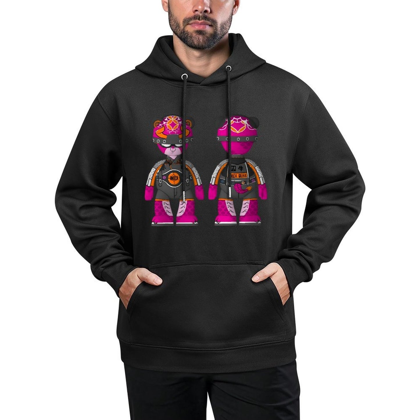 IPIB 250g Hooded Pocket Sweatshirt Front GraphicMen's Hooded  Sweatshirt6000095-5