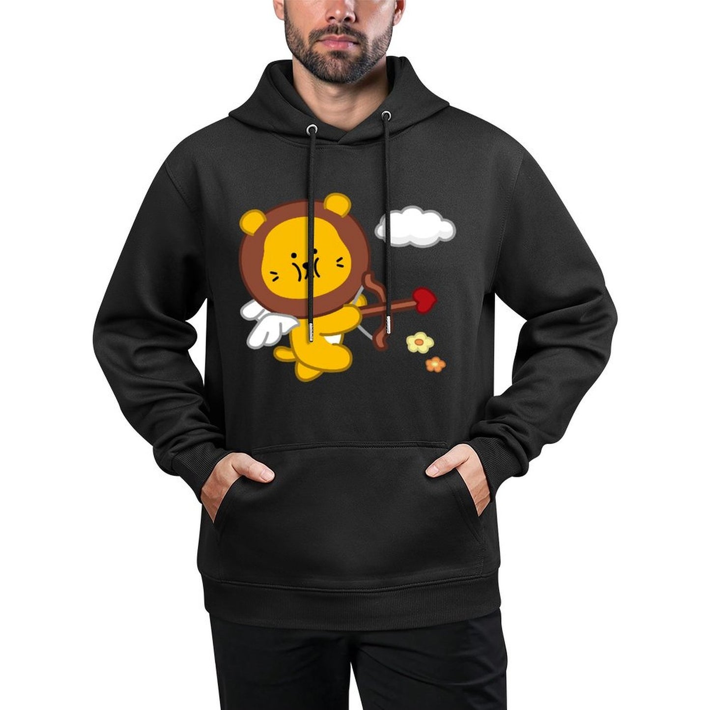 IPBR 250g Hooded Pocket Sweatshirt Front GraphicMen's Hooded  Sweatshirt4001348