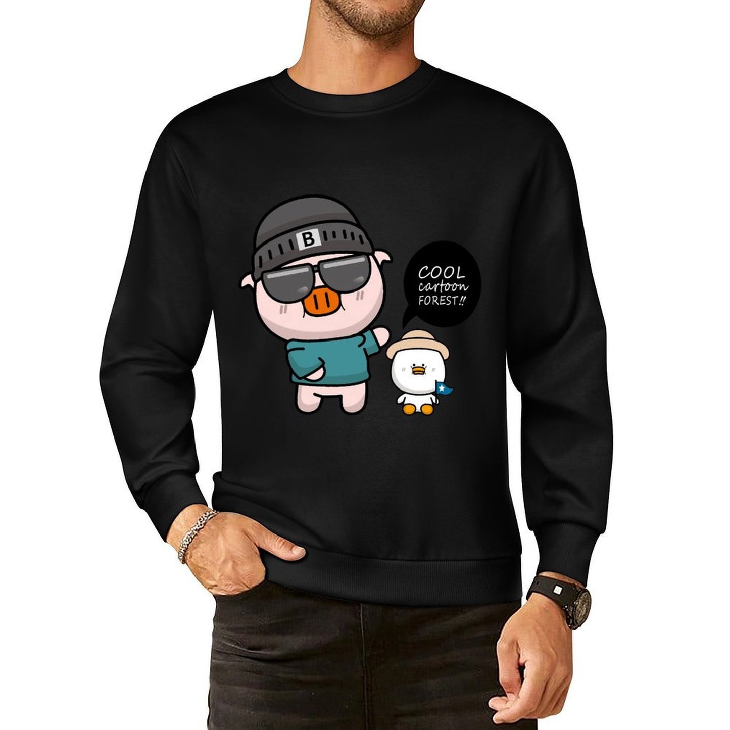 IPBR 250g Crew Neck Long Sleeve Sweatshirt Front GraphicCrew Neck Long Sleeve Sweatshirt4001268