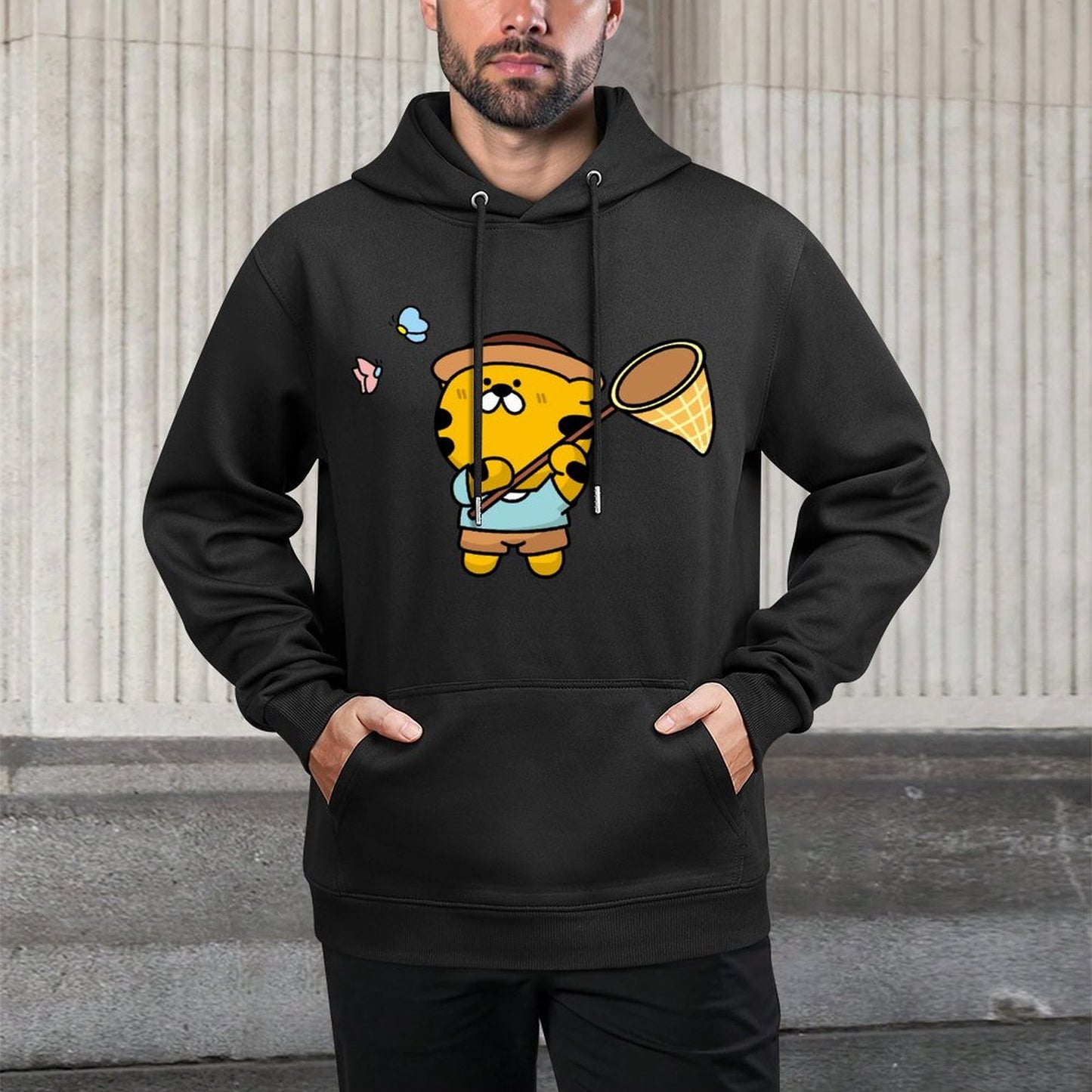 IPBR 250g Hooded Pocket Sweatshirt Front GraphicMen's Hooded  Sweatshirt4000019