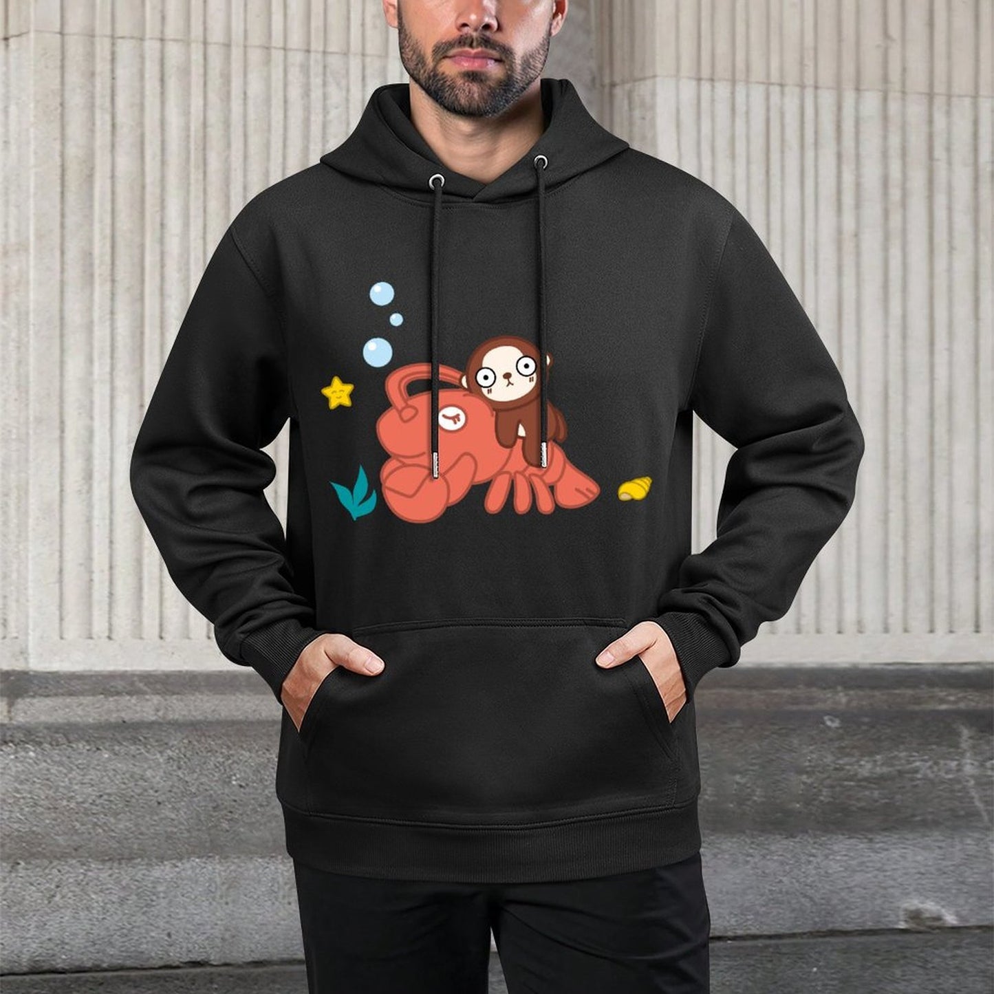 IPBR 250g Hooded Pocket Sweatshirt Front GraphicMen's Hooded  Sweatshirt4001516