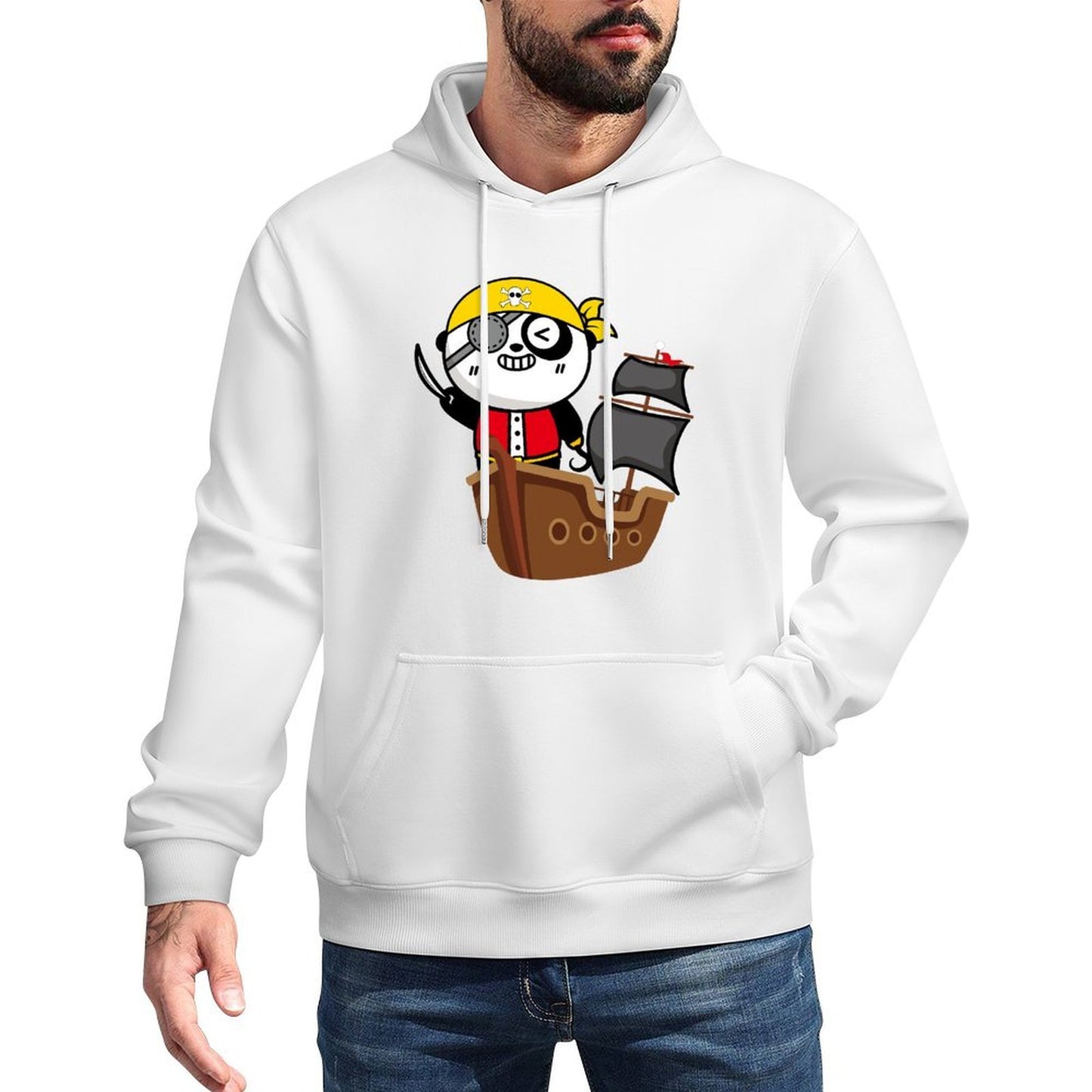 Crisp Print EssentialFit Front Graphic Hoodies