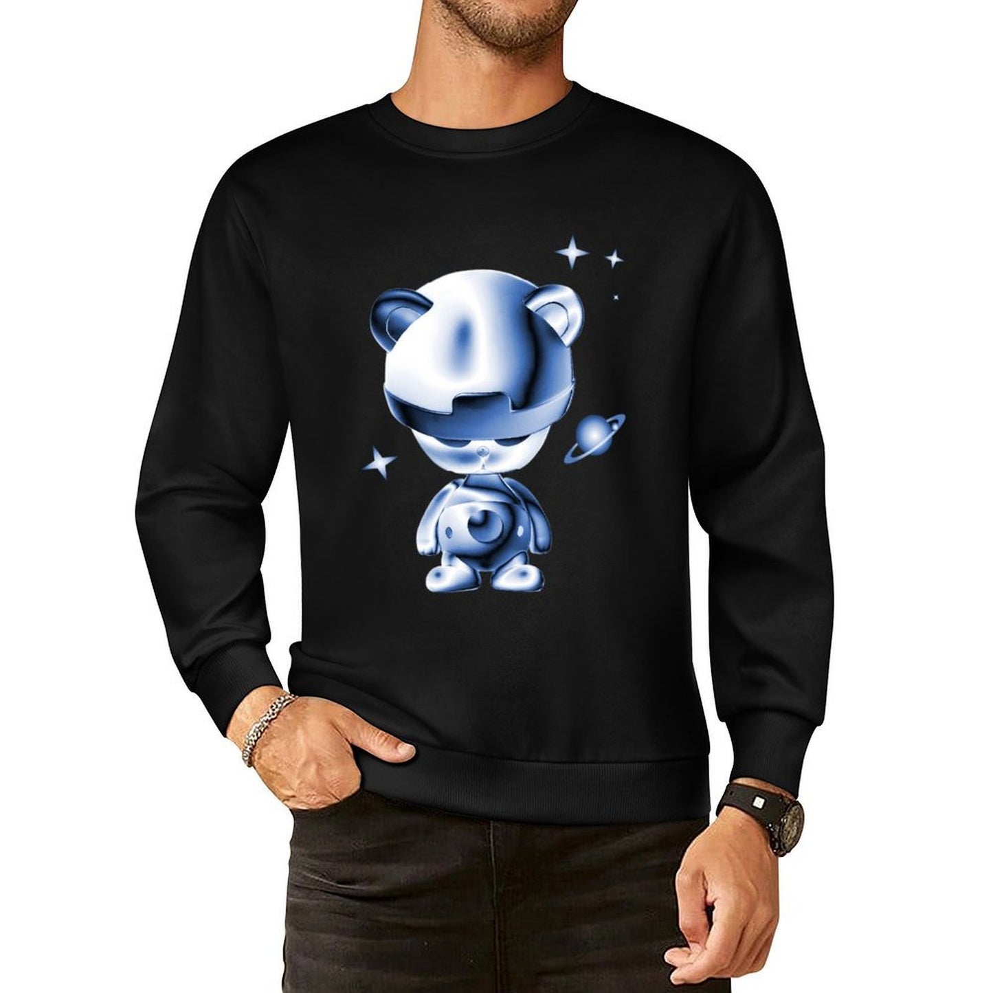 IPIB 250g Crew Neck Long Sleeve Sweatshirt Front GraphicCrew Neck Long Sleeve Sweatshirt6000026-1