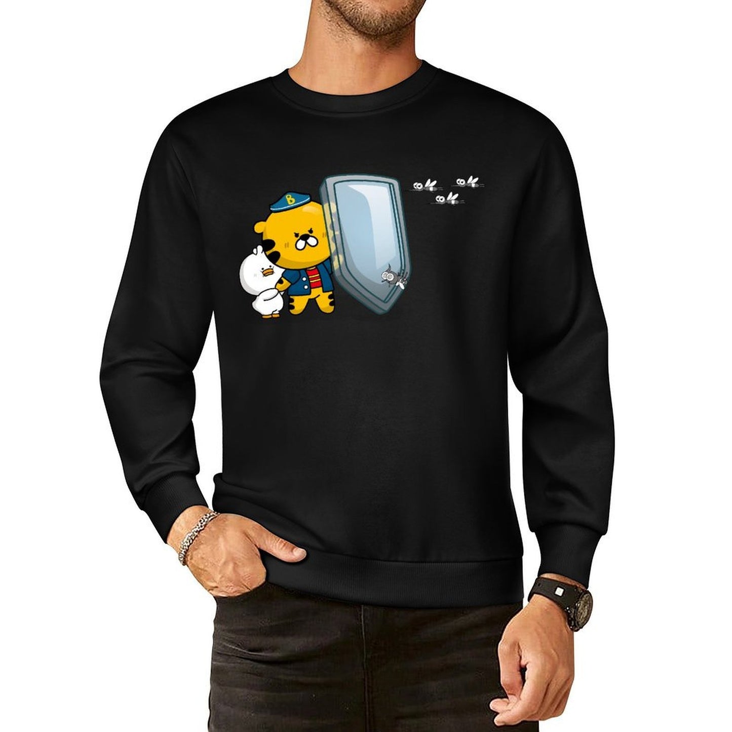 IPBR 250g Crew Neck Long Sleeve Sweatshirt Front GraphicCrew Neck Long Sleeve Sweatshirt4001083