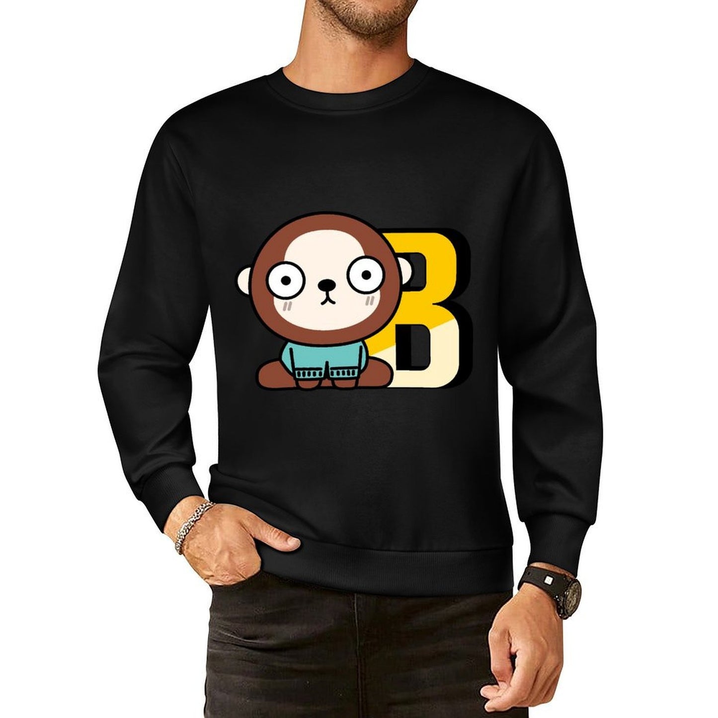 IPBR 250g Crew Neck Long Sleeve Sweatshirt Front GraphicCrew Neck Long Sleeve Sweatshirt4003847