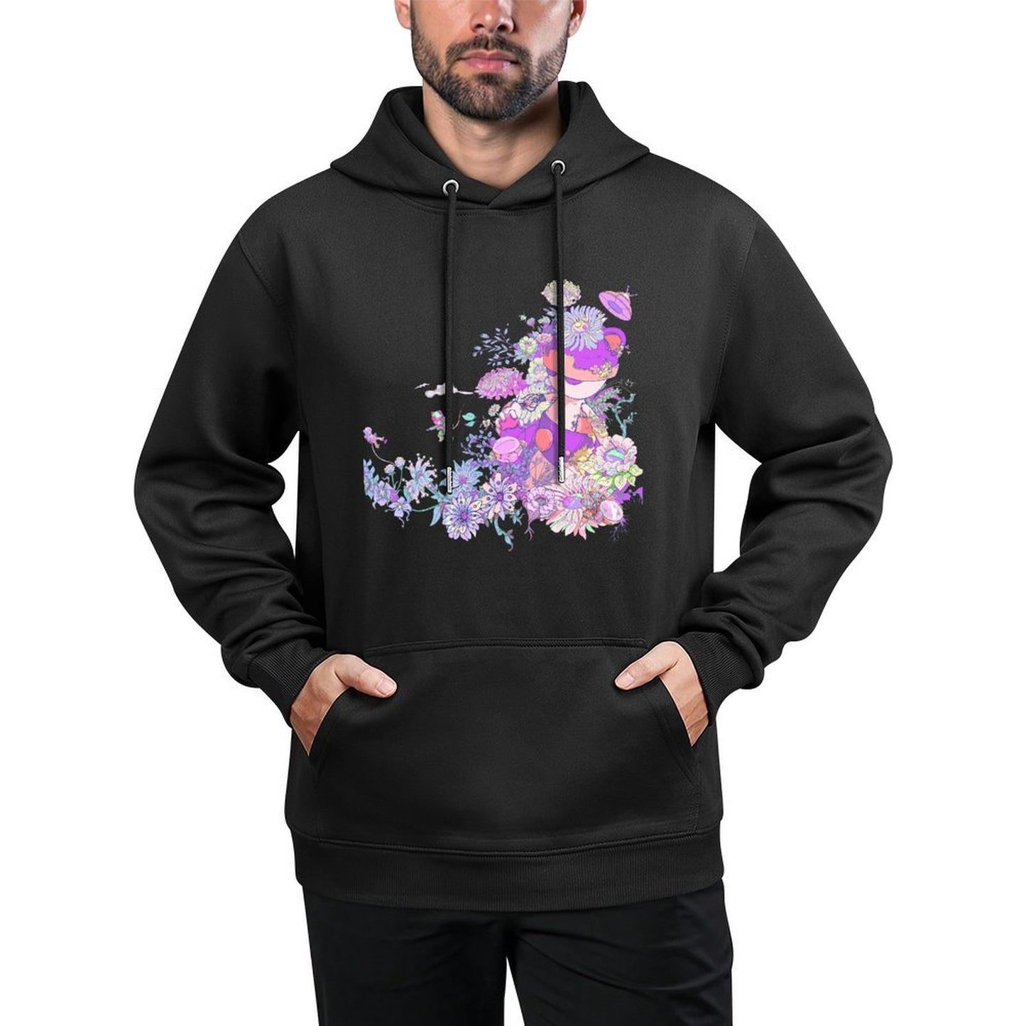 IPIB 250g Hooded Pocket Sweatshirt Front GraphicMen's Hooded  Sweatshirt6000057-4