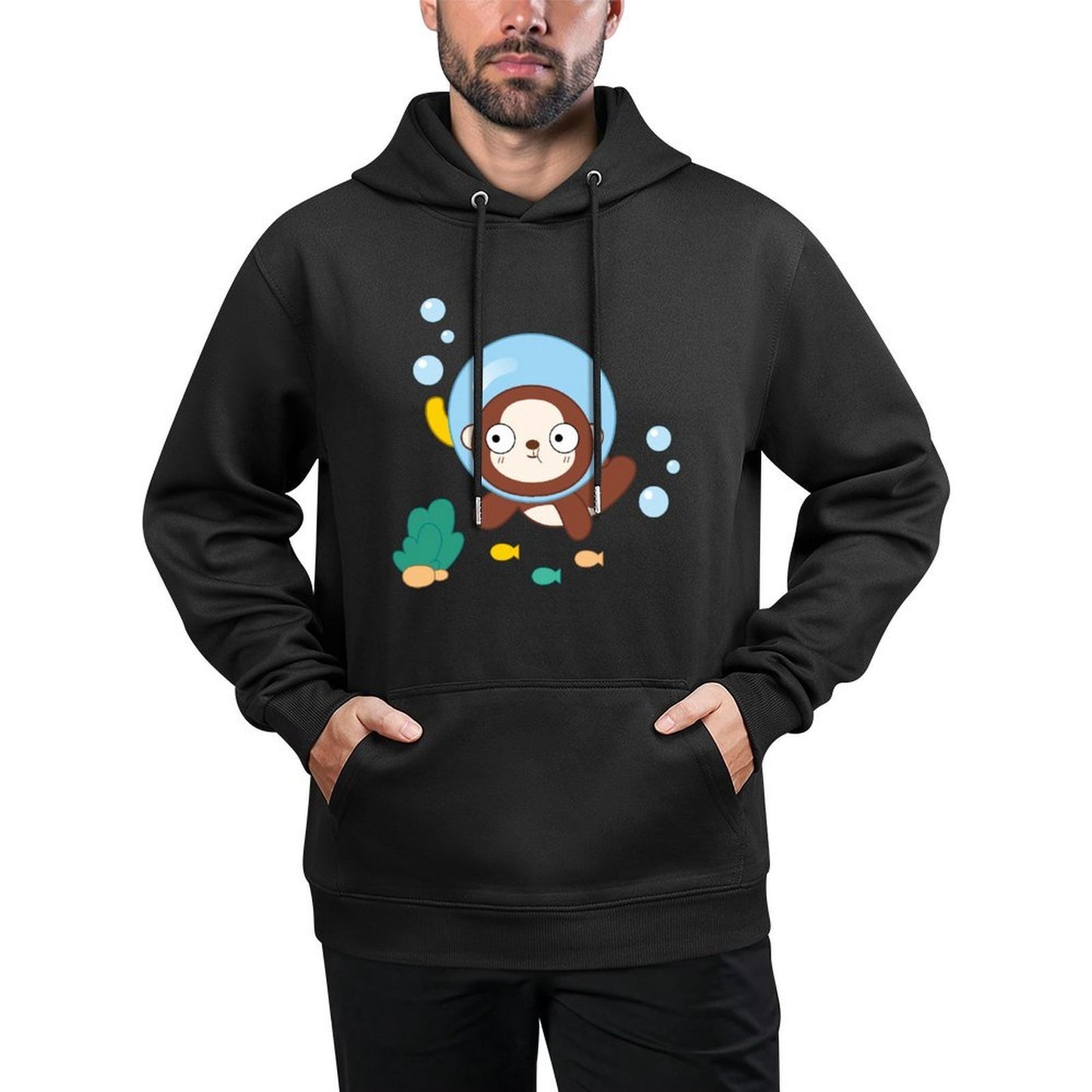 IPBR 250g Hooded Pocket Sweatshirt Front GraphicMen's Hooded  Sweatshirt4000425