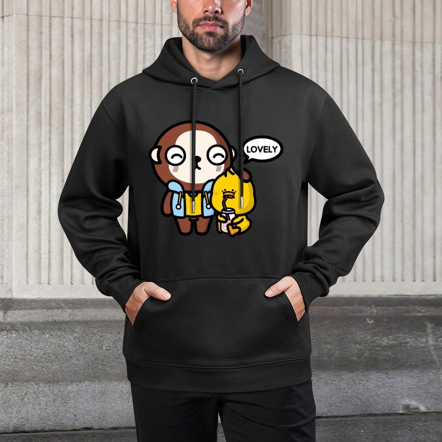IPBR 250g Hooded Pocket Sweatshirt Front GraphicMen's Hooded  Sweatshirt4001155